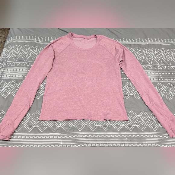 lululemon athletica Tops - SOLD!!!!!   Lululemon Swiftly Tech Pink Longsleeve Shirt Size 8